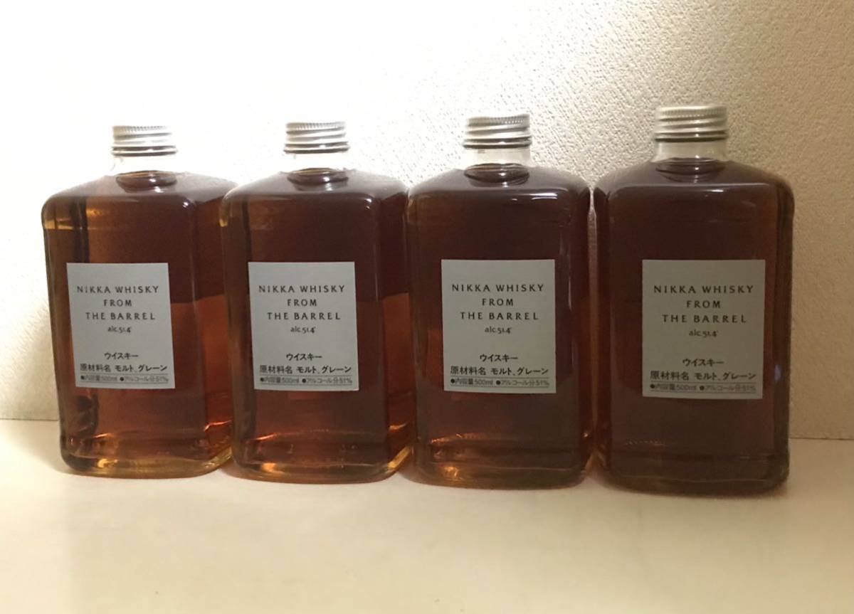 ニッカ フロムザバレル Nikka Barrel 500ml 4本セット 51.4% from 