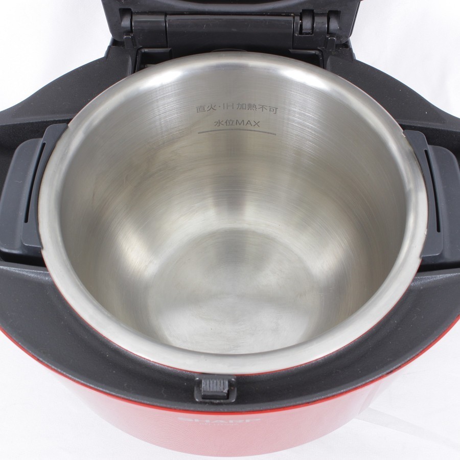 シャープ ヘルシオ ホットクック KN-HT99A-R レシピブック付き 水なし