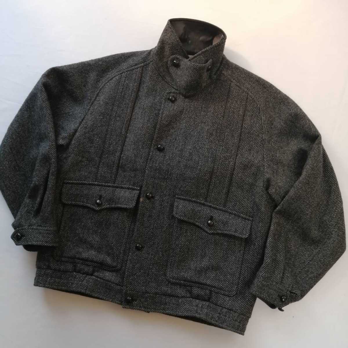 BURBERRYS◇美品 襟レザーウールジャケット メンズM オールド 