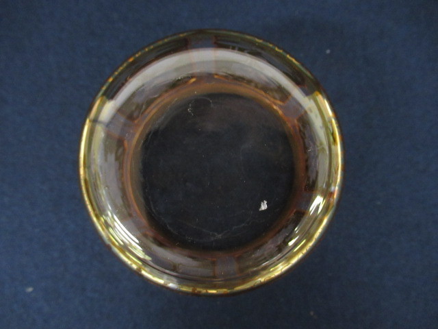 安い，HOT J2130 glass bor/ガラスボール「金彩 ローズ文 カットガラス