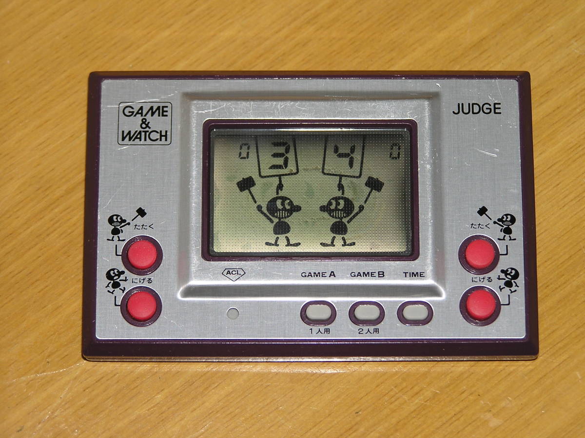 ゲームウォッチ ジャッジ GAME&WATCH JUDGE 紫色 任天堂 携帯型 テレビ