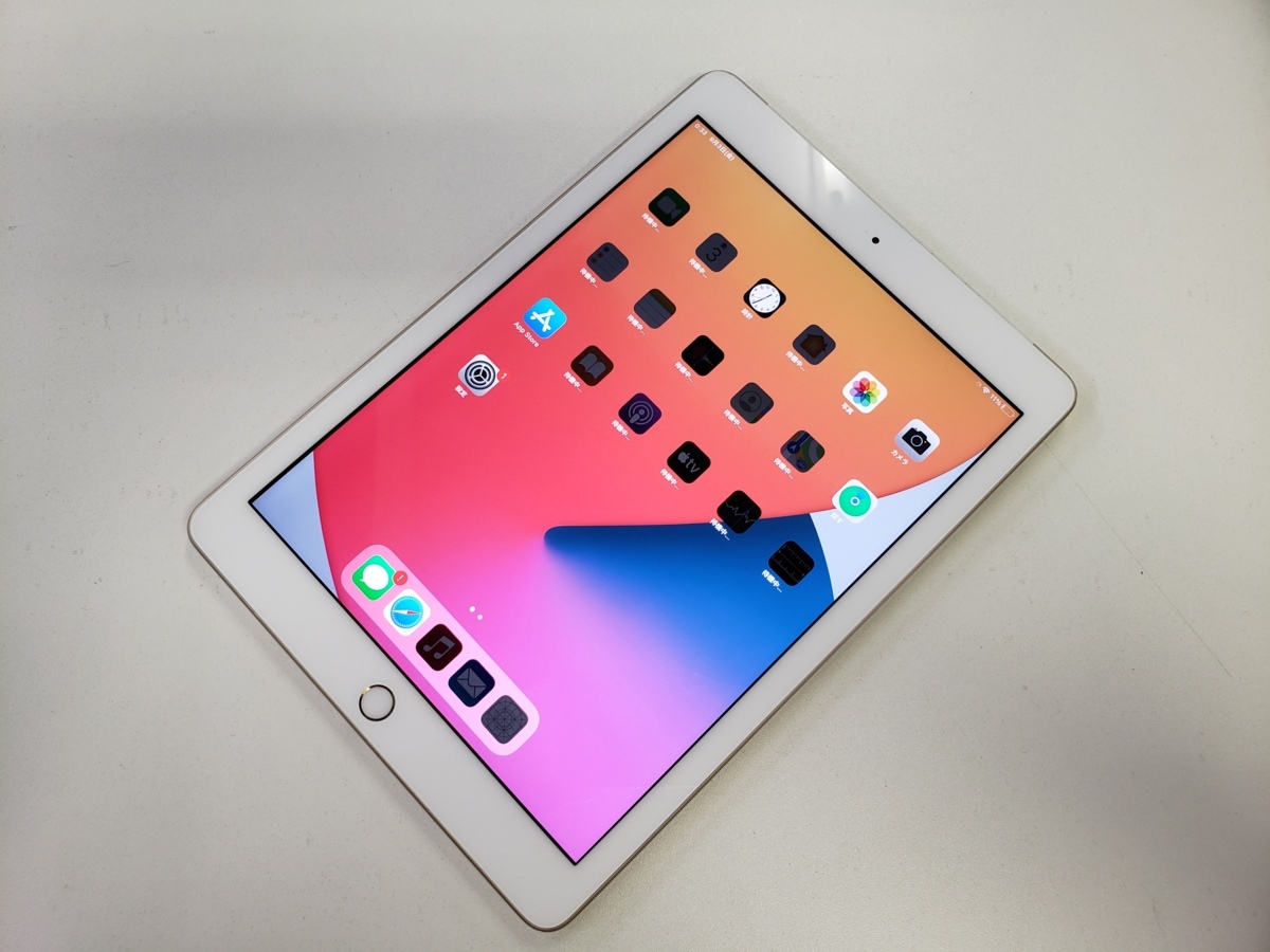 au iPad 第5世代 WiFi+Cellular 32GB A1823 MOG42J/A ゴールド SIM 