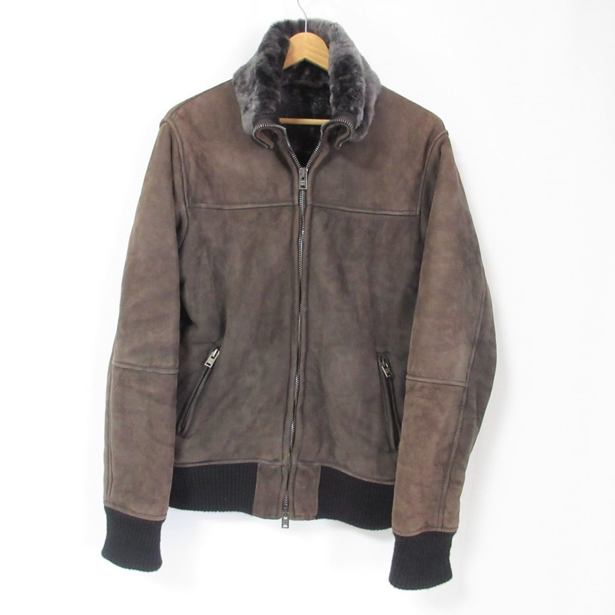 良品 GIORGIO BRATO ジョルジオブラット ジップアップ ムートン 