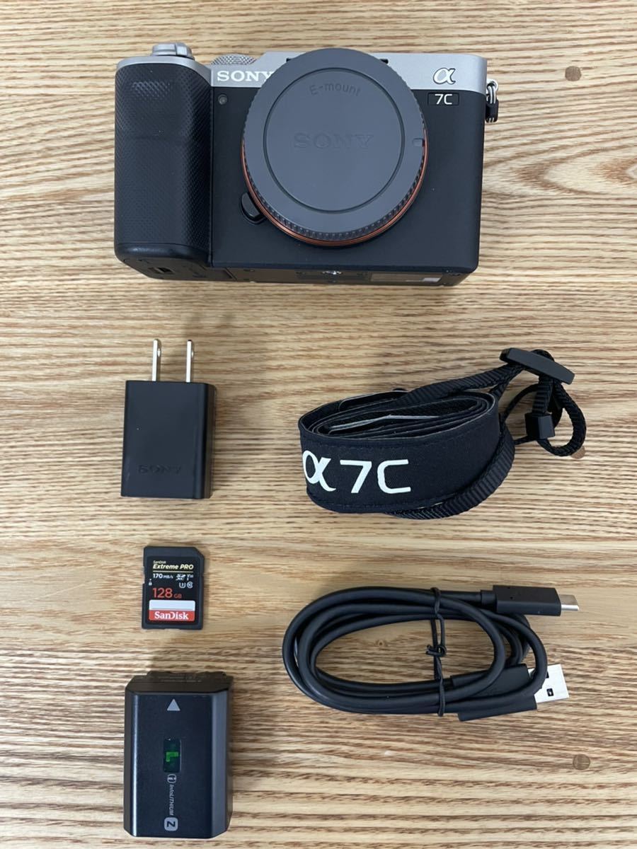SONY ソニー α7C ILCE-7C ボディ シルバー SDカードなどおまけ