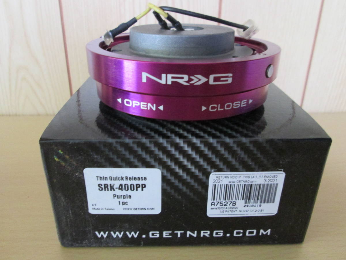 NRG クイックリリース アメリカ製 初期モデル 正規品 紫色 NRG