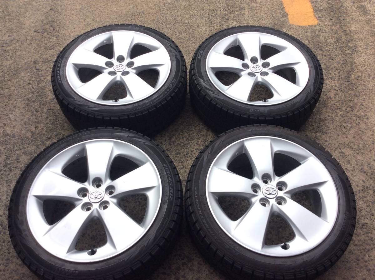 M4513 プリウス 30 純正 17インチアルミ＆215/45R17 スタッドレス