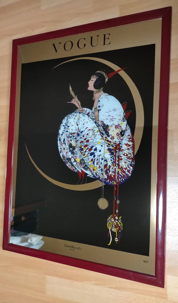 定番人気，安い ☆ VOGUE ヴォーグ パブミラー 鏡 壁掛 アンティーク