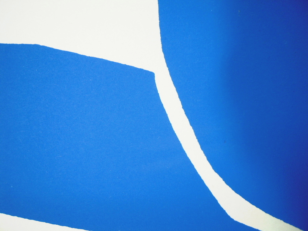 マティスのシルクスクリーン ブルーヌード1 青い裸像 I 版上サイン