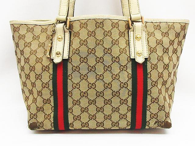 中古】グッチ/GUCCI 120837 GGキャンバス×エナメルレザー トートバッグ