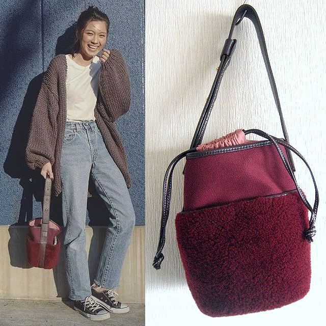 ayako アヤコバッグ Mouton Bag ムートンバック ボルドー 【公式通販】