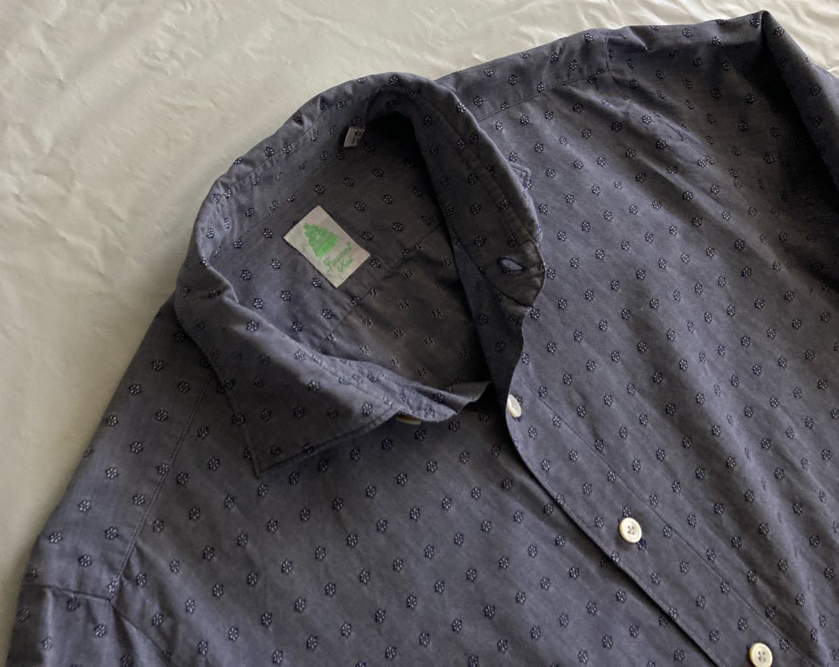 安い，100%新品 フィナモレ FINAMORE 40 S M コットン 綿 カジュアル シャツ ネイビー系 長袖シャツ ルイジボレッリ 好きにオススメ 38 39 花柄(Mサイズ)｜売買されたオークション情報、yahooの商品情報をアーカイ 長袖シャツ一般