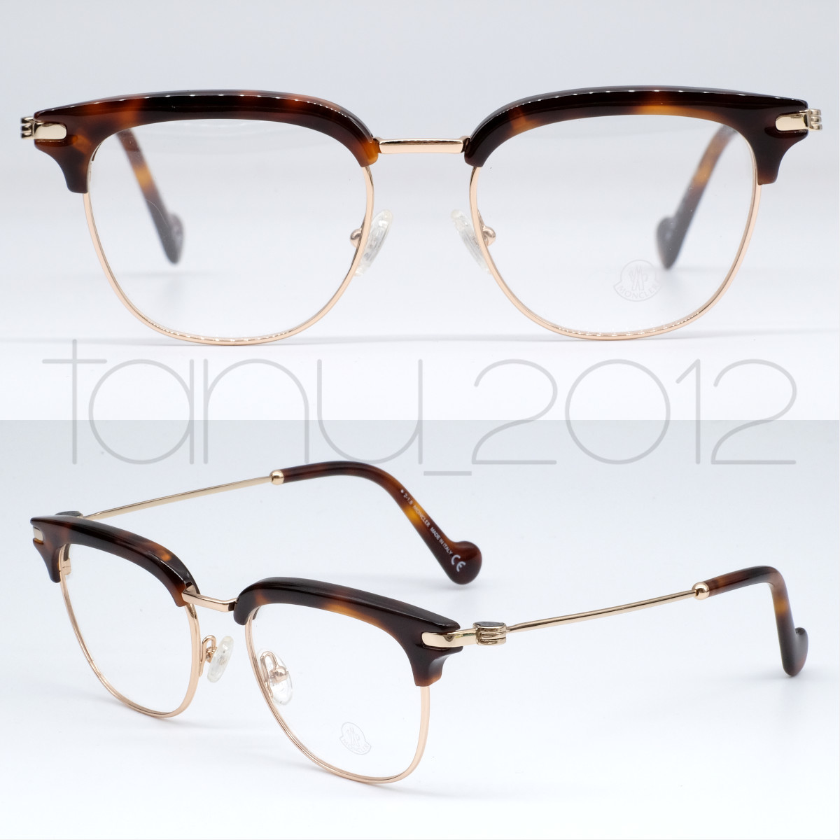 ☆新品本物！LEON/Safari掲載！MONCLER ML5021 053 べっ甲柄/ゴールド 