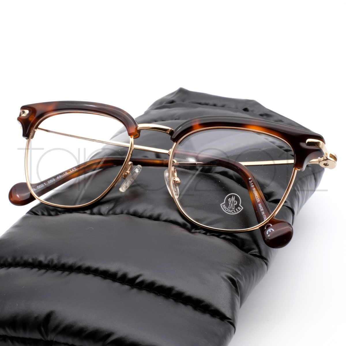 ☆新品本物！LEON/Safari掲載！MONCLER ML5021 053 べっ甲柄/ゴールド 