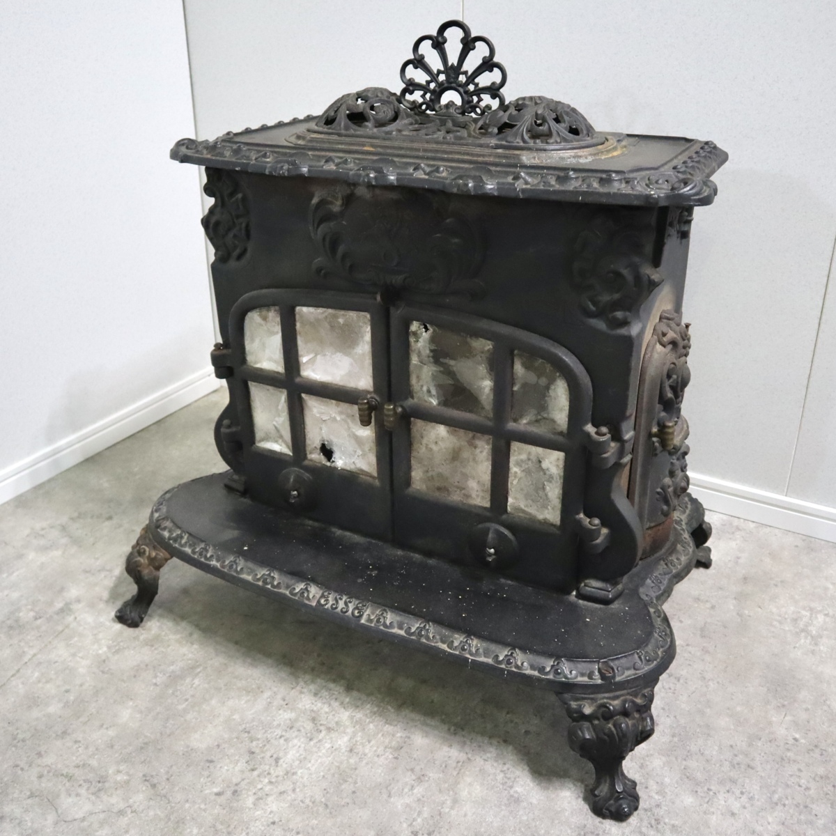 Esse Dragon/エッセドラゴン ストーブ 薪ストーブ 両扉 暖房器具 ディスプレイ 彫刻 【09C2109006】