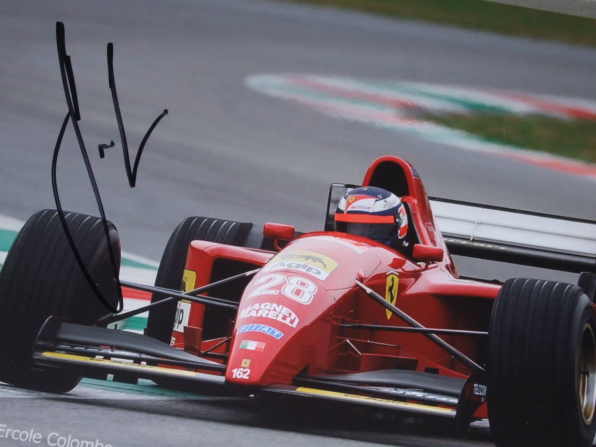 ゲルハルト・ベルガー 直筆サイン入り大判写真 FERRARI F1 【人気