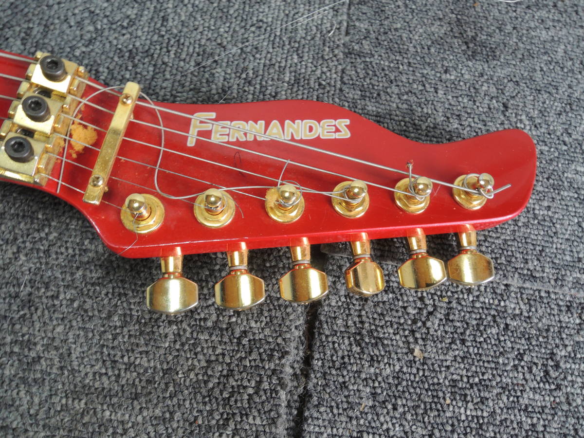 FERNANDES エレキギター レッド 楽器、器材 FERNANDES