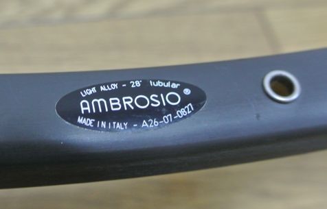 アンブロシオ AMBROSIO クロノ Crono F.20 チューブラー700C リム 32H