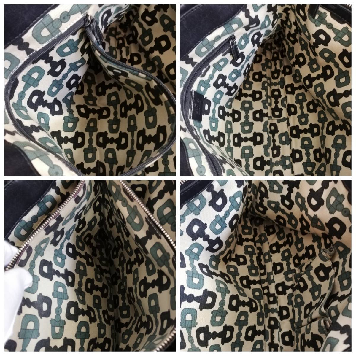 GUCCI グッチ GG柄 レザートート 黒 - グッチ ggキャンバス トート 