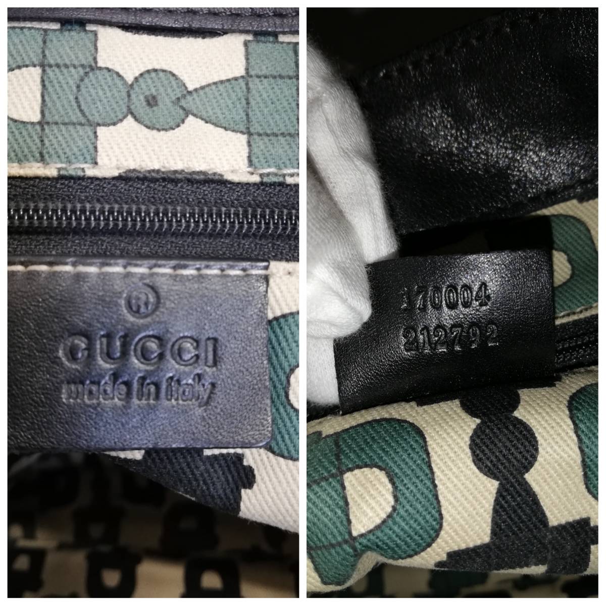 GUCCI グッチ GG柄 レザートート 黒 - グッチ ggキャンバス トート 