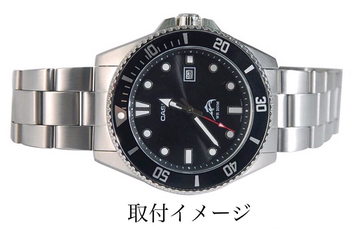 腕時計 交換用 ブレスレット ベルト 22mm シルバー 【対応】CASIO 