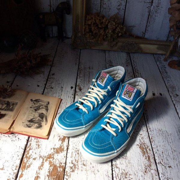 Vansバンズ Off The Wall オフザウォール ハイカット スニーカー スケートボード シューズ メンズ紳士 Us10 1 2 28 5cm 水色系 28 5cm 売買されたオークション情報 Yahooの商品情報をアーカイブ公開 オークファン Aucfan Com