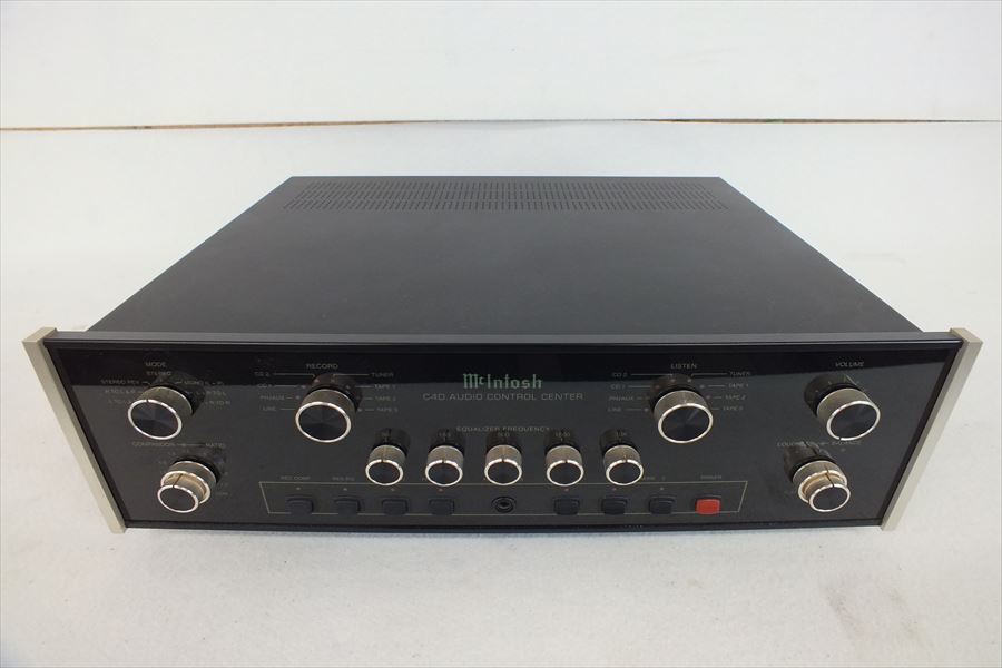 【お得，お買い得】 McIntosh マッキントッシュ C40 audio control centre アンプ 現状品 210902M4213(マッキントッシュ)｜売買されたオークション情報、yahooの商品情報をアーカイブ公開 - オークファン マッキントッシュ