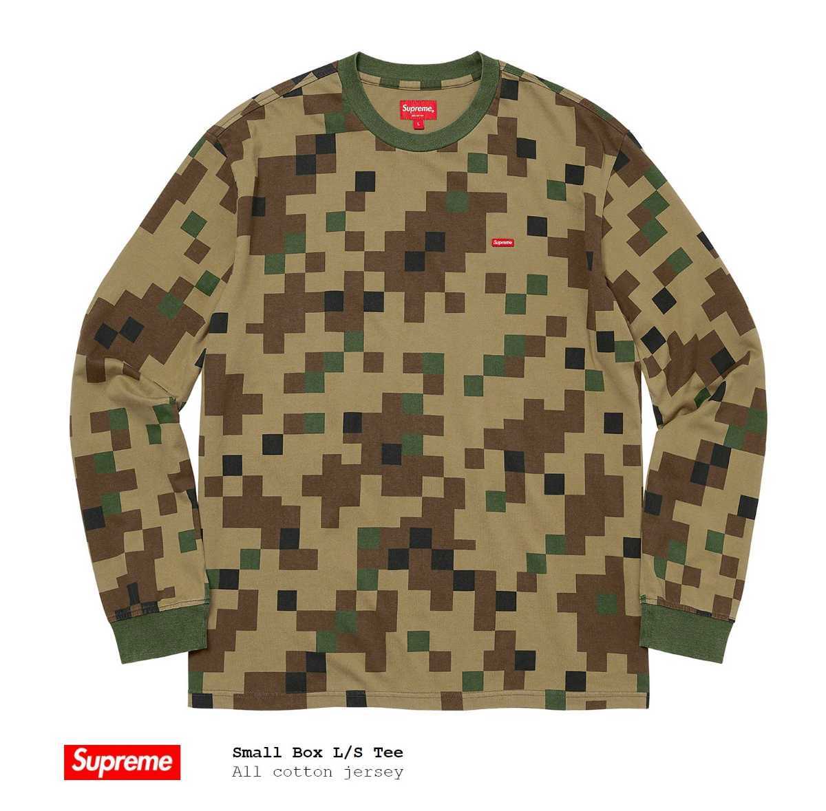 正規品 新品 未使用 未開封 FW20 Supreme Small Box L/S Tee シュプリーム スモール ボックス L/S ティー ロンT Olive Digi Camo Medium