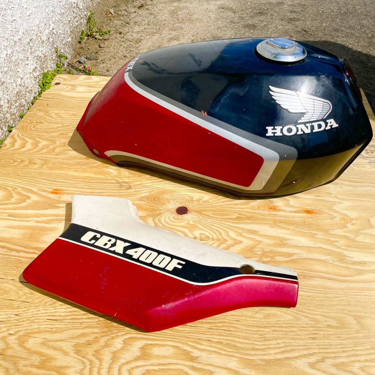 cbx400f タンク ジャンク品 CBX400F ガソリンタンク ホンダ タンク 純正 : フューエルタンク