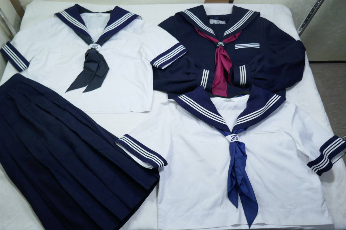 【最安値，大人気】 11 大きいサイズ ビッグサイズ 千葉県 横芝中学校 冬セーラー服 170A 夏セーラー服 170A 175B 夏スカート W72 検 制服 学生服(学生服)｜売買されたオークション情報、yahooの商品情報をアーカイブ 学生服