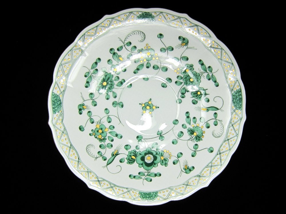 マイセン インドの華 リッチグリーン ティーカップCS 訳あり_4