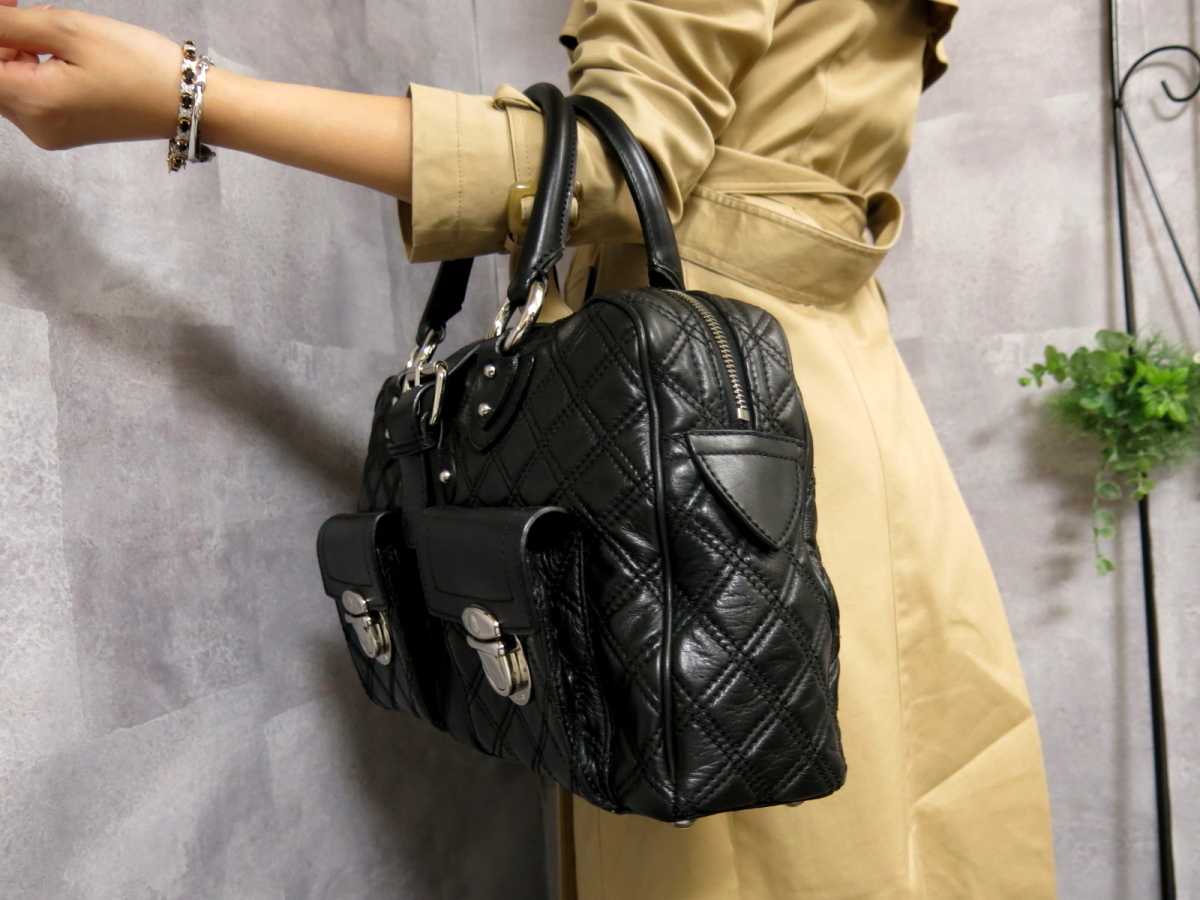 ○超美品○MARC JACOBS マークジェイコブス○キルティング レザー 本革 