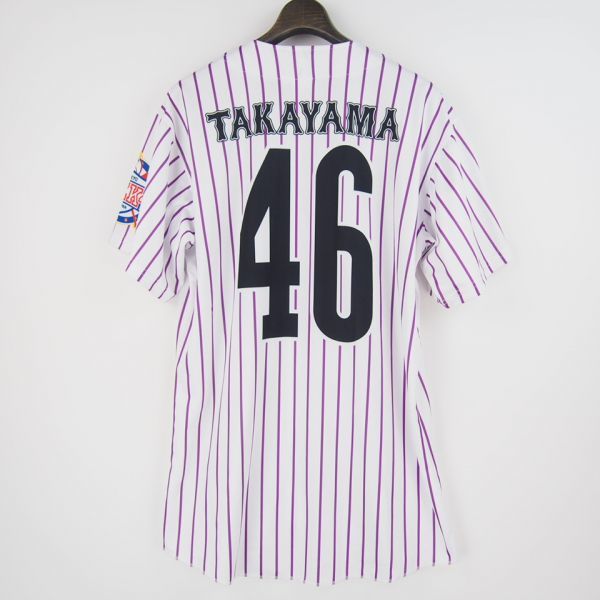 2016年 乃木坂46 高山一実 ユニフォーム ベースボールシャツ (XL) 白 紫 アイドル