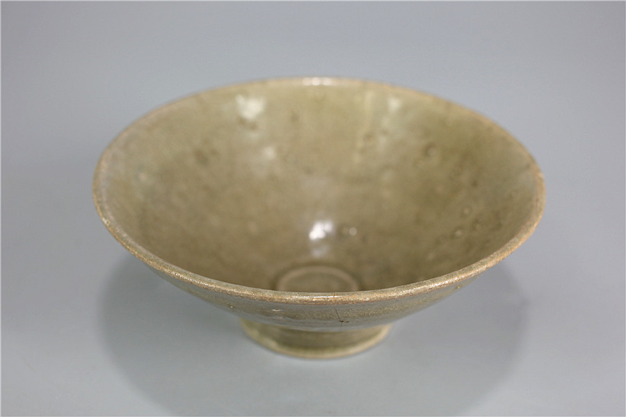 C5999 朝鮮 【高麗青磁】 茶碗／箱付 時代の古カンニュウあり 美品