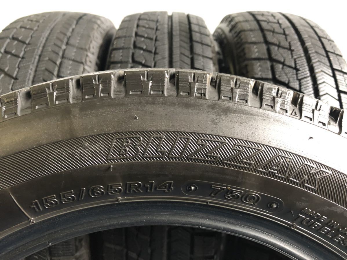 スタッドレスタイヤ スタッドレス中古の通販 155／65r14 中古 中古の