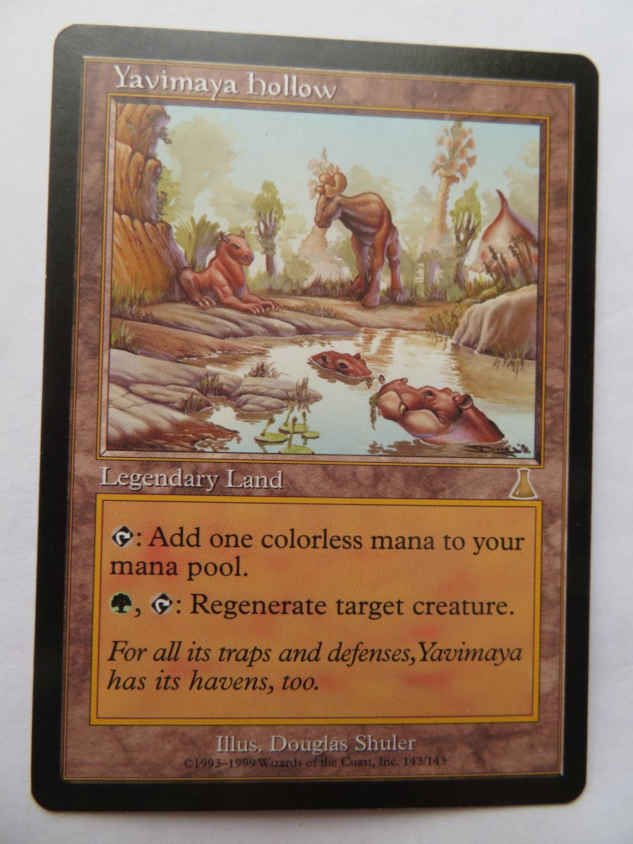 MTG 英語《ヤヴィマヤのうろ穴/Yavimaya Hollow》[UDS] 土地R MTG