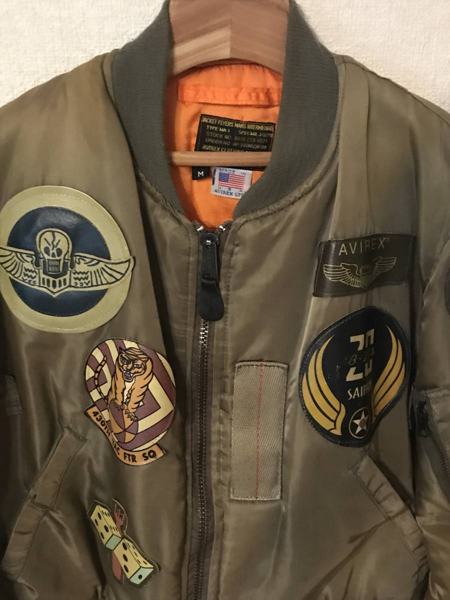 AVIREX USA製 ヴィンテージ 長渕剛着 TOP GUN トップガンモデル MA-1