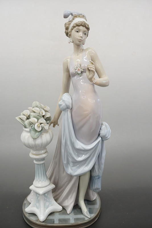 1円～◇おたからや◇sh224 リヤドロ LLADRO 5377 花かごと婦人