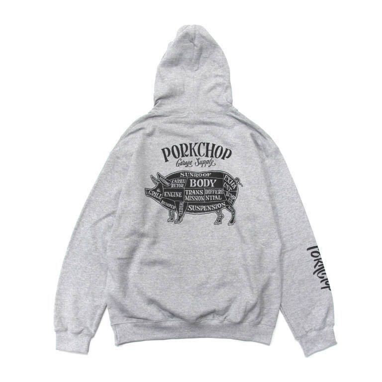 ポークチョップ ガレージサプライ プルオーバー パーカー porkchop M 