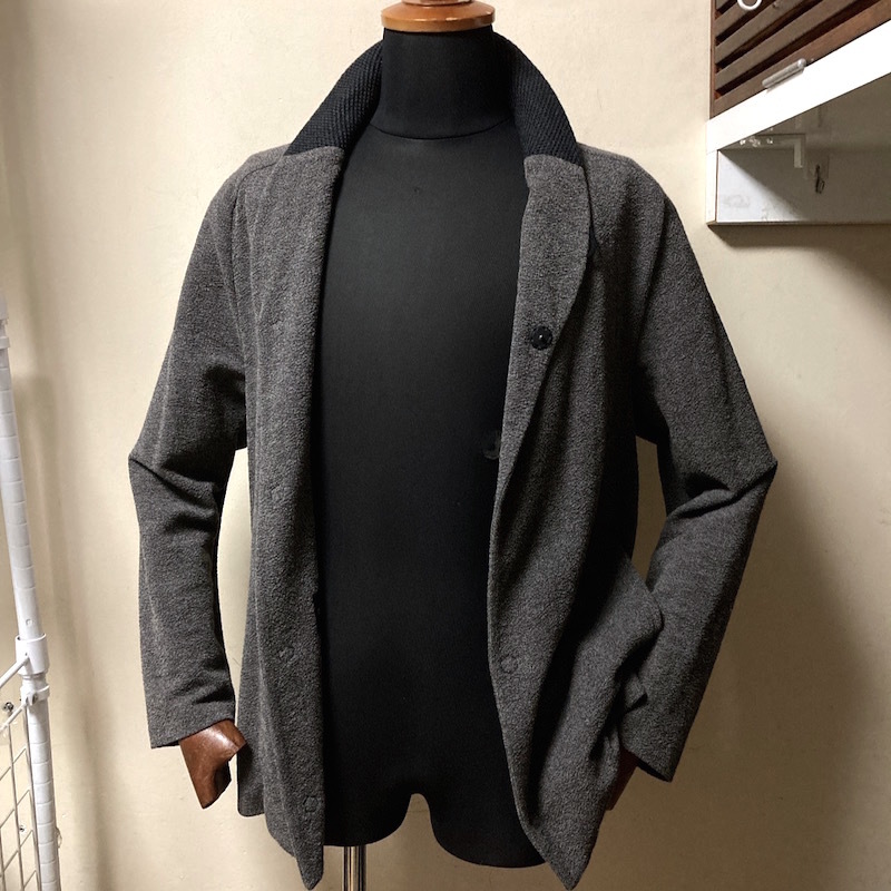 エンポリオアルマーニ　グレー ニット ジャケット 3Z210826F上美品 EMPORIO ARMANI エンポリオ アルマーニ メンズ 検