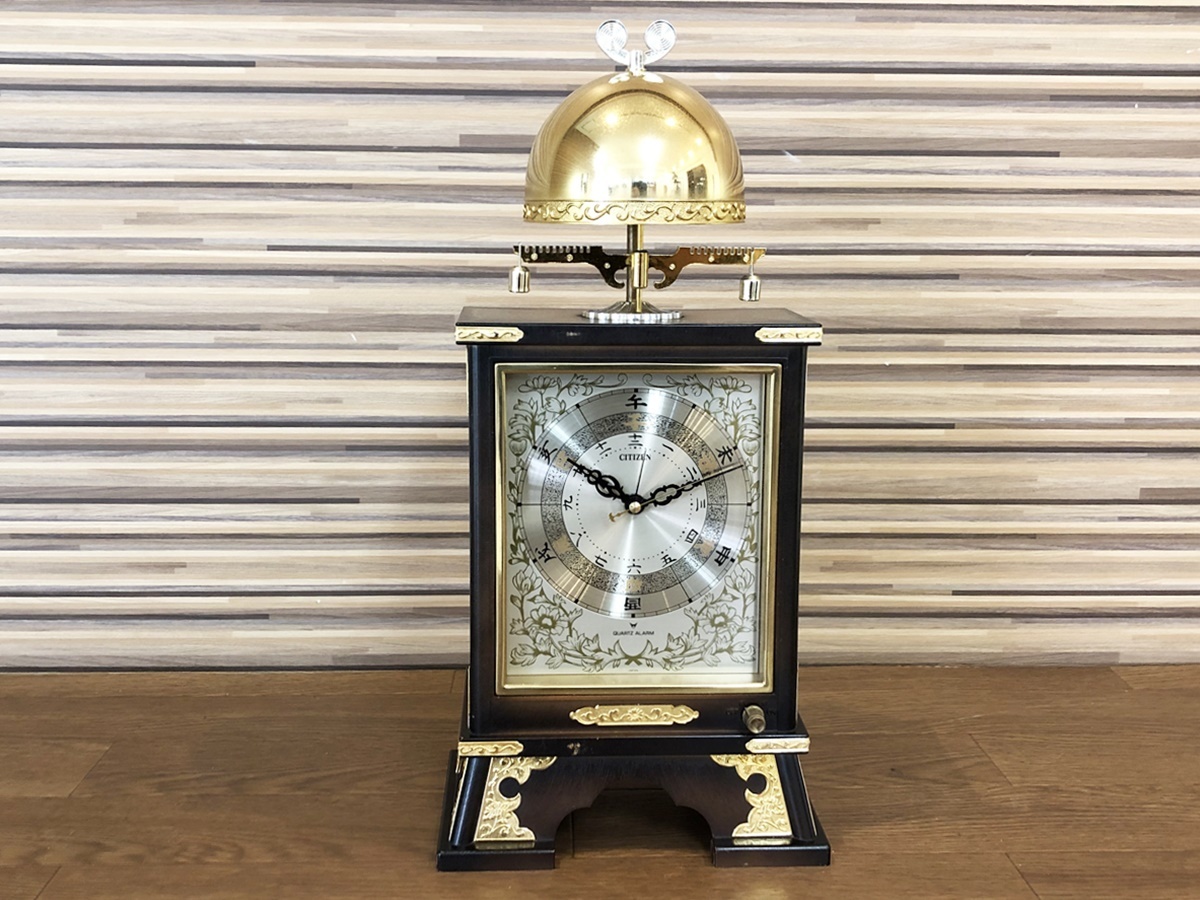 置き時計 CITIZEN レトロ※不動品 クォーツ CITIZEN⁄シチズン干支文字盤 