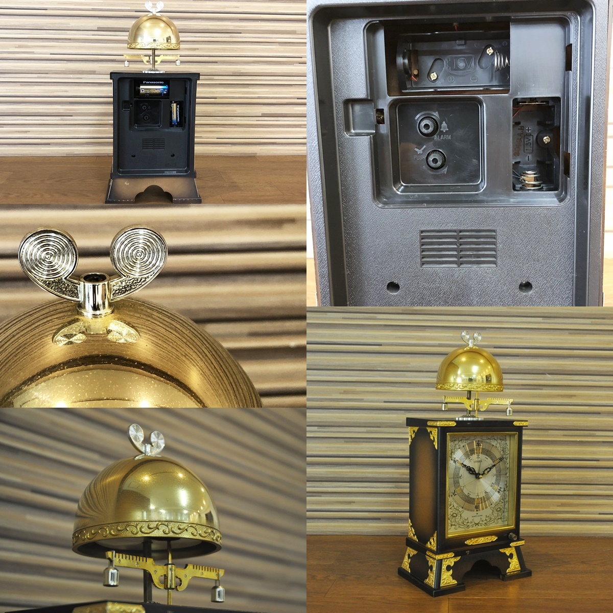 CITIZEN和時計「天守」干支文字盤置時計TRANSISTOR CLOCKリズム時計