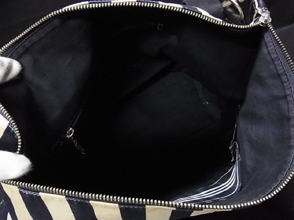 1円 バーバリー ストライプ キャンバス トートバッグ BP762