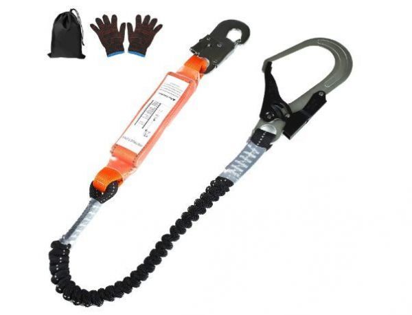 送料無料　[新規格適合] Stronler ランヤード ハーネス安全帯用 フルハーネス用 伸縮式蛇腹ランヤード_1