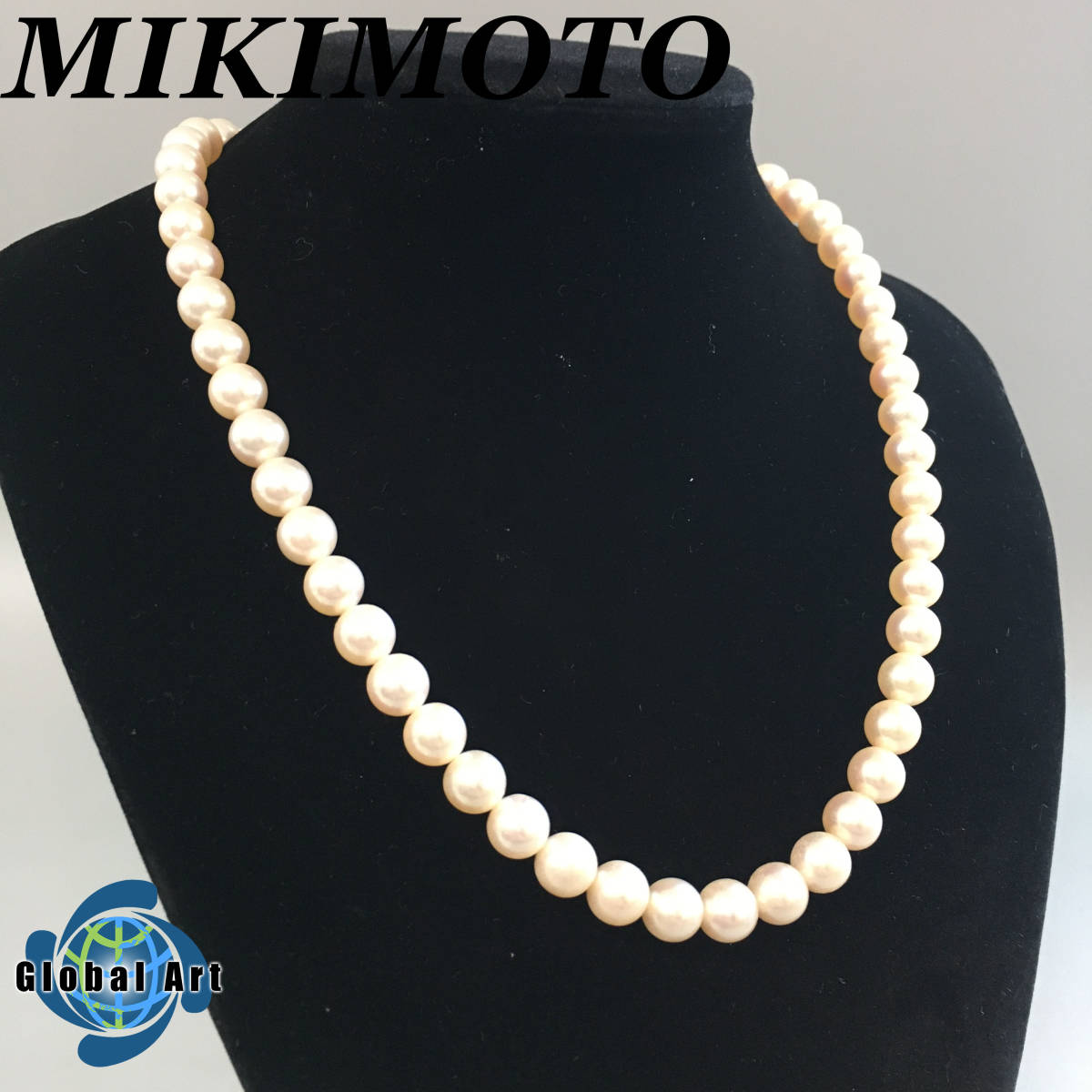 ☆B09478/MIKIMOTO ミキモト/ネックレス/パール 本真珠/珠直径 約7 