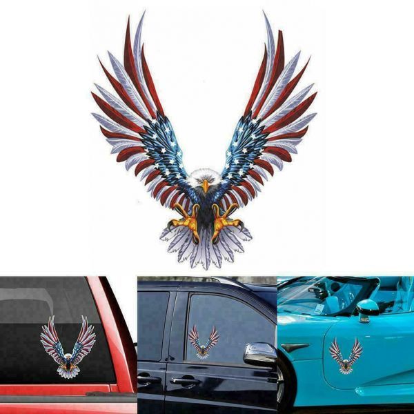 白頭ワシ 米国旗ステッカーステッカーpet 13cm X 15cm イーグル エンブレム 車 バイク ヘルメット ハーレー その他 売買されたオークション情報 Yahooの商品情報をアーカイブ公開 オークファン Aucfan Com