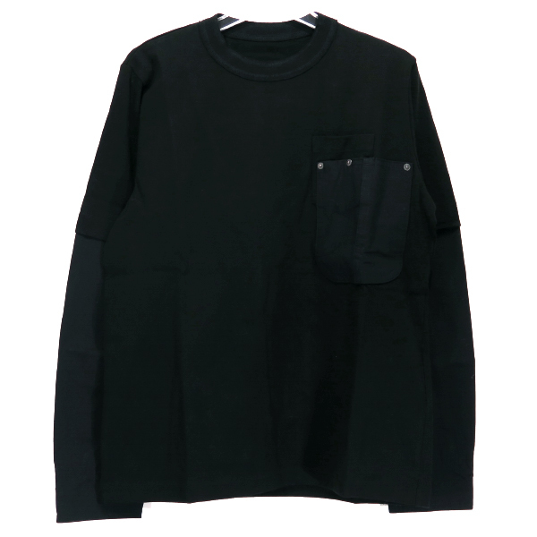 大人気，本物保証 sacai サカイ 20AW L/S T-SHIRT 20-02530M ロングスリーブ Tシャツ ブラック レイヤード ロンT(男性用)｜売買されたオークション情報、yahooの商品情報をアーカイブ公開 - オークファン 男性用