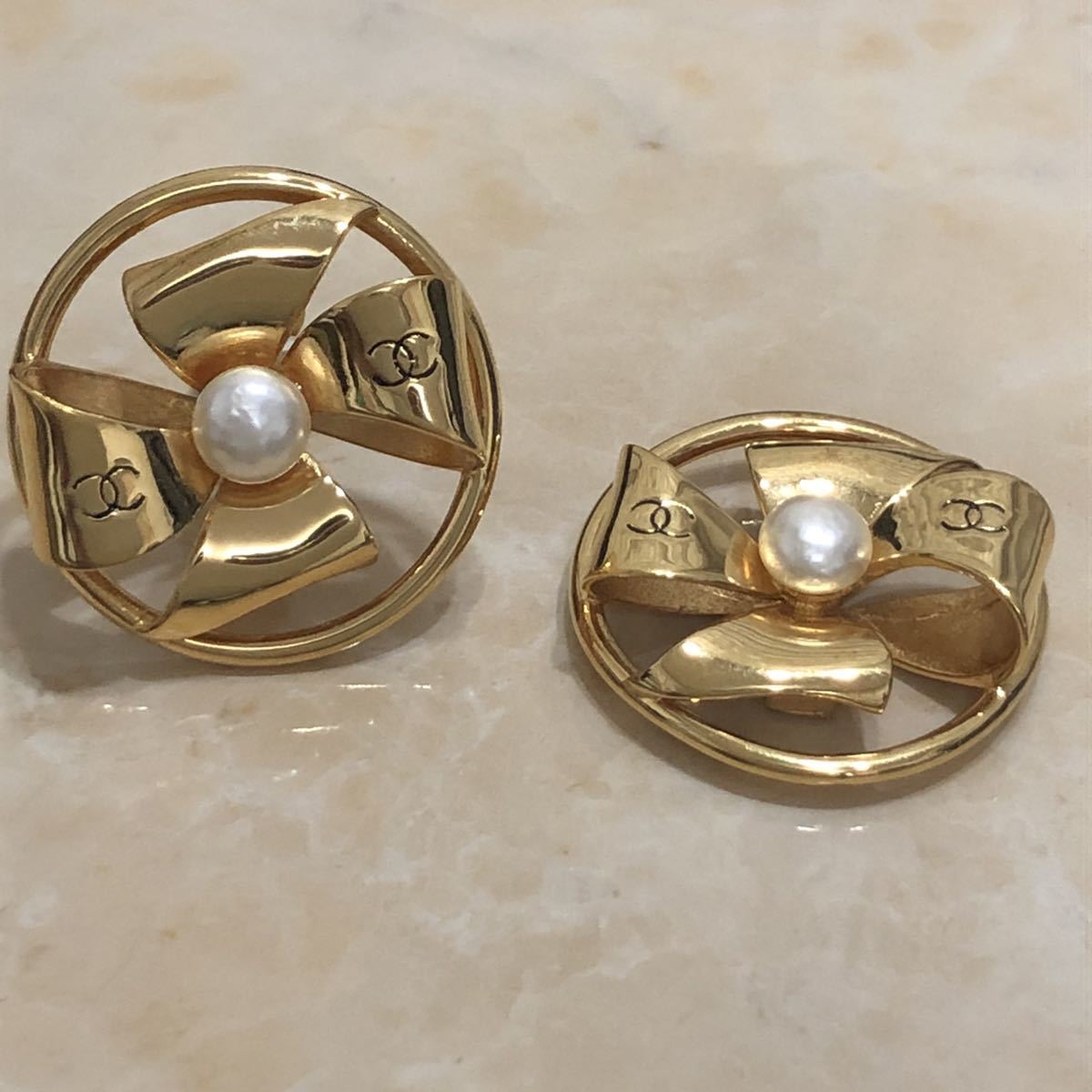 シャネル　ヴィンテージパールピアス CHANEL シャネル VINTAGE イヤリング ヴィンテージ ピアス フェイク