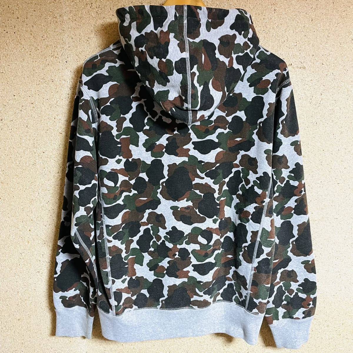 Supreme Box Logo Pullover Hooded Sweatshirt Camo Red M 12aw カモ 