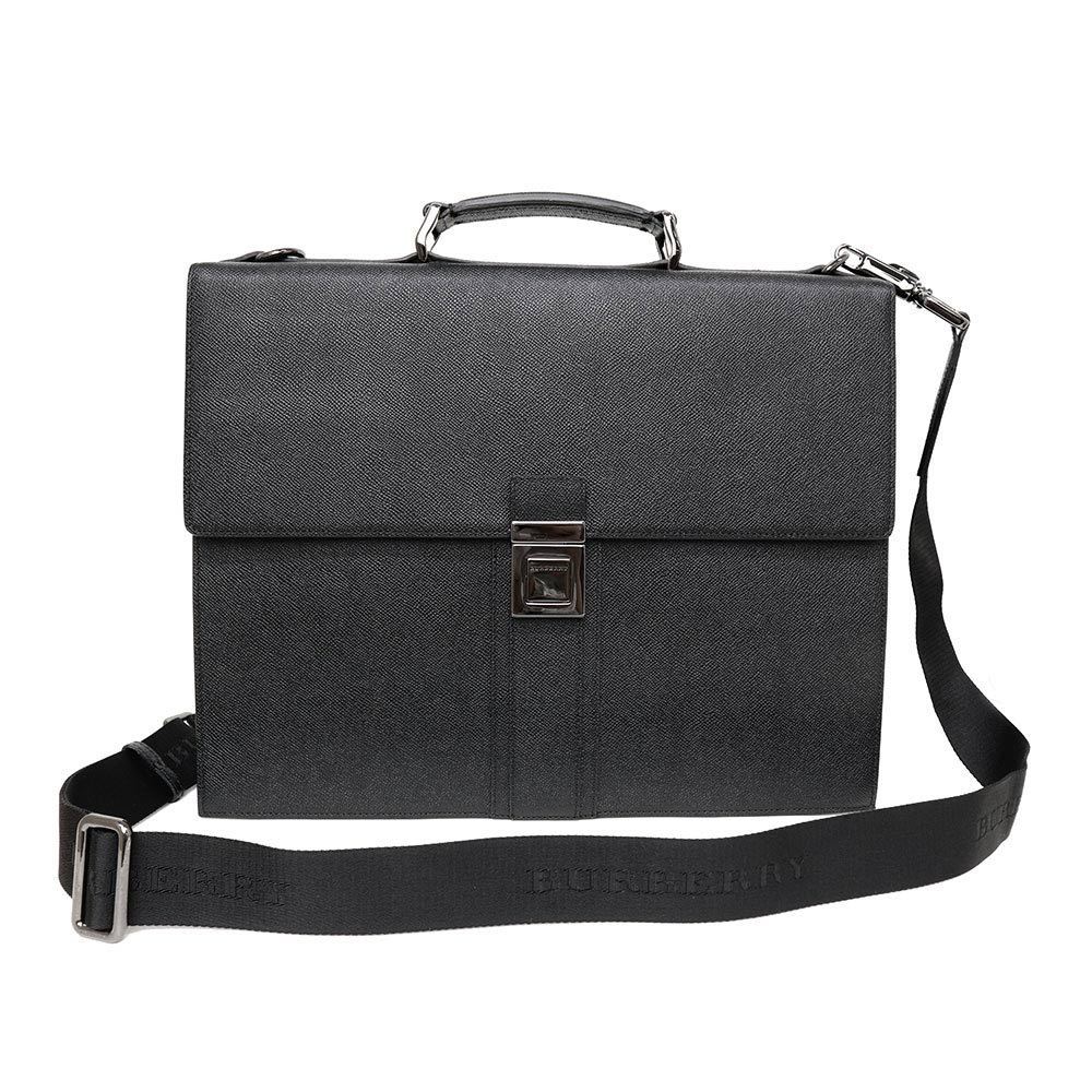 【人気定番，得価】 展示品 バーバリー BURBERRY カーフスキン ロンドンレザー ブリーフケース ビジネスバッグ ブラック 黒 3797524 メンズ 箱付(ブリーフケース、書類かばん)｜売買されたオークション情報、yahooの かばん、バッグ