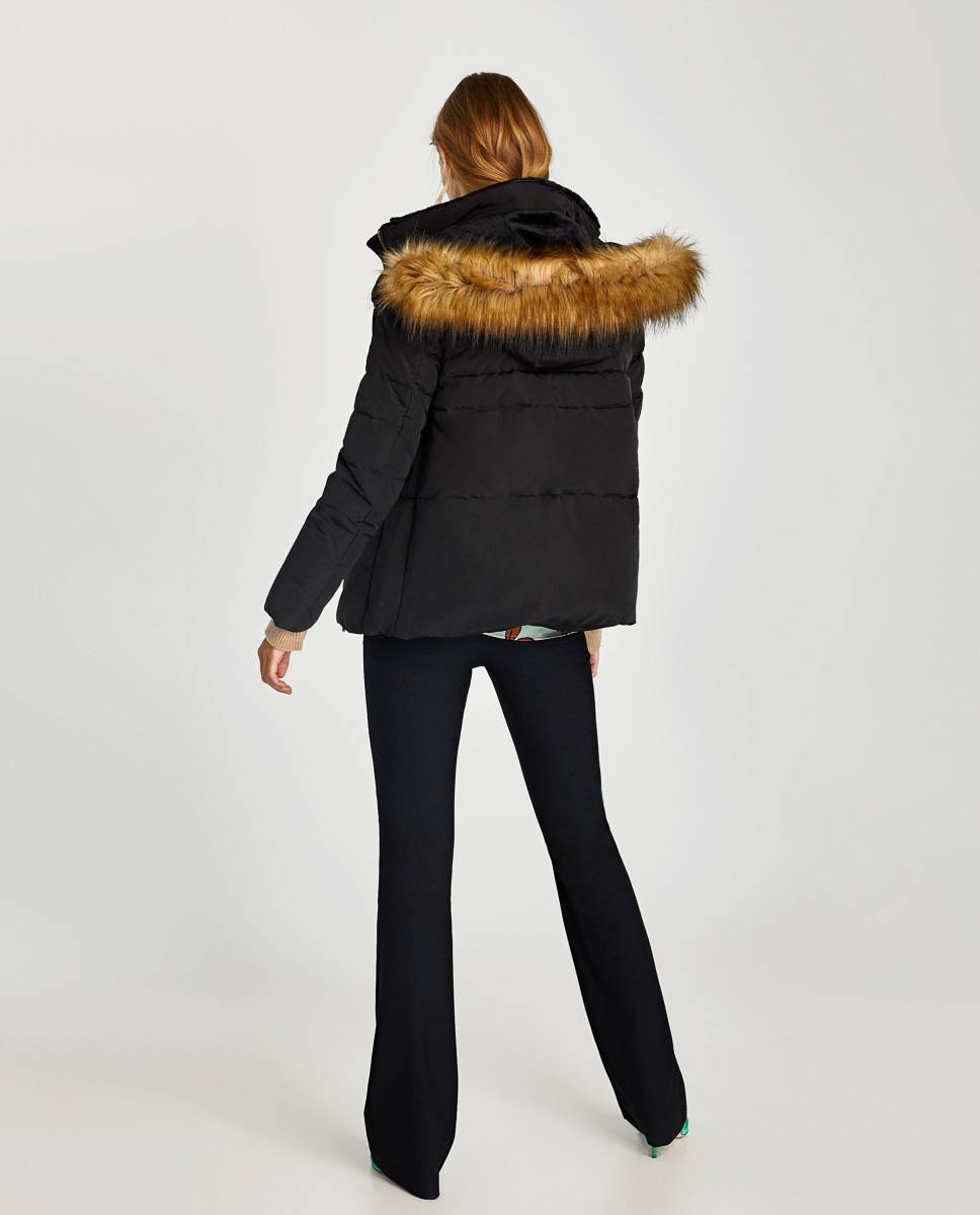 3way ZARA ザラ ダウンジャケット ボア ファー付き ブラック S 3WAY】 ZARA ザラ ダウンコート ファー付き ブラック ボアM④ - メルカリ